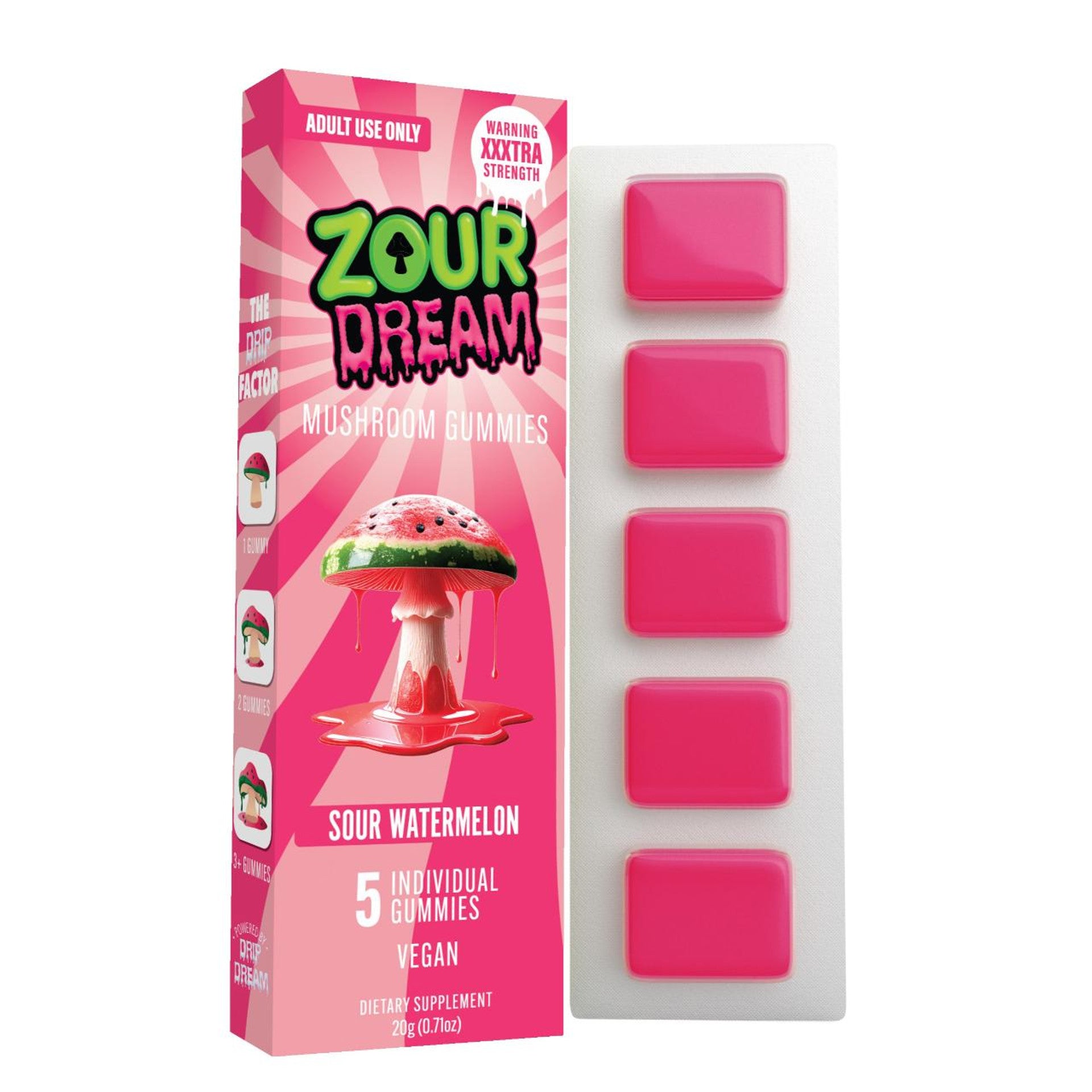 Zour Dream Mind Melting Mushroom Gummies XXXTRA Strength
