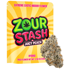 Zour Stash Juicy Peach(Hybrid)Extreme Exotic Indoor Flower 3.5g