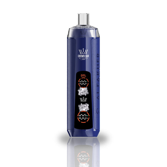 Crown Bar Al Fakher 8000 Crystal Dual Mode Disposable Vape — Blue Razz Blast