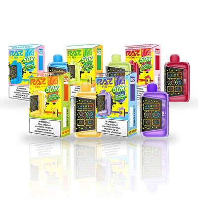 RAZ RX 50K Disposable Vape — flavor lineup