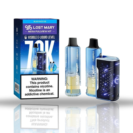 Blue Razz Ice — kit — Lost Mary NERA Fullview Kit 70K