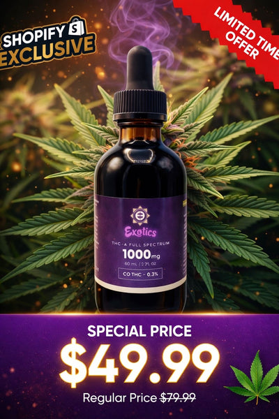 Exotics THCA Tincture – 1,000MG | High-Potency Formula - product image