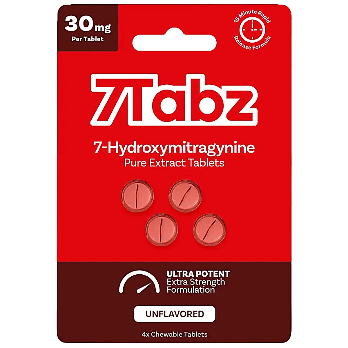 7Tabz 7-Hydroxymitragynine Kratom Extract Tablets 30Mg Per Tablet Ultra Potent - image 4