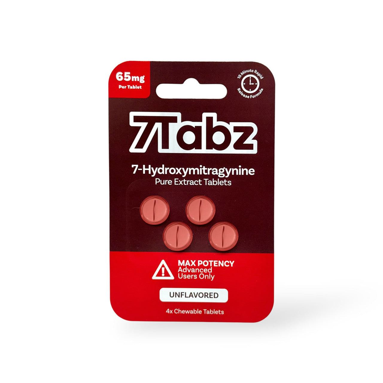 7Tabz 7-Hydroxymitragynine Kratom Extract Tablet Citrus Flavored close-up