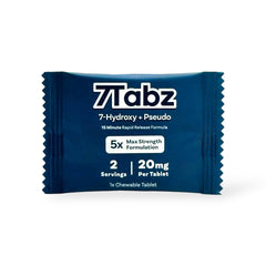 7Tabz 7-Hydroxymitragynine + Pseudo Pure Extract Tablets 5x Max Strength 20mg - label and ingredients