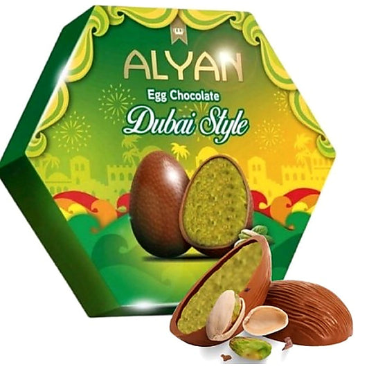 Alyan Egg Chocolate Dubai Style close-up