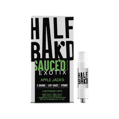 Half Bakd Sauced Exotix Live Sauce THCP 2g Cart