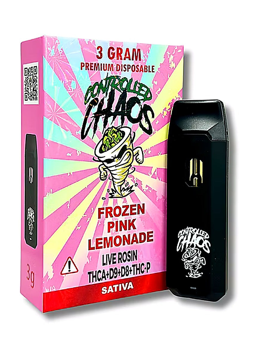 Controlled Chaos Live Rosin 3 Gram Premium Disposable - Detail View