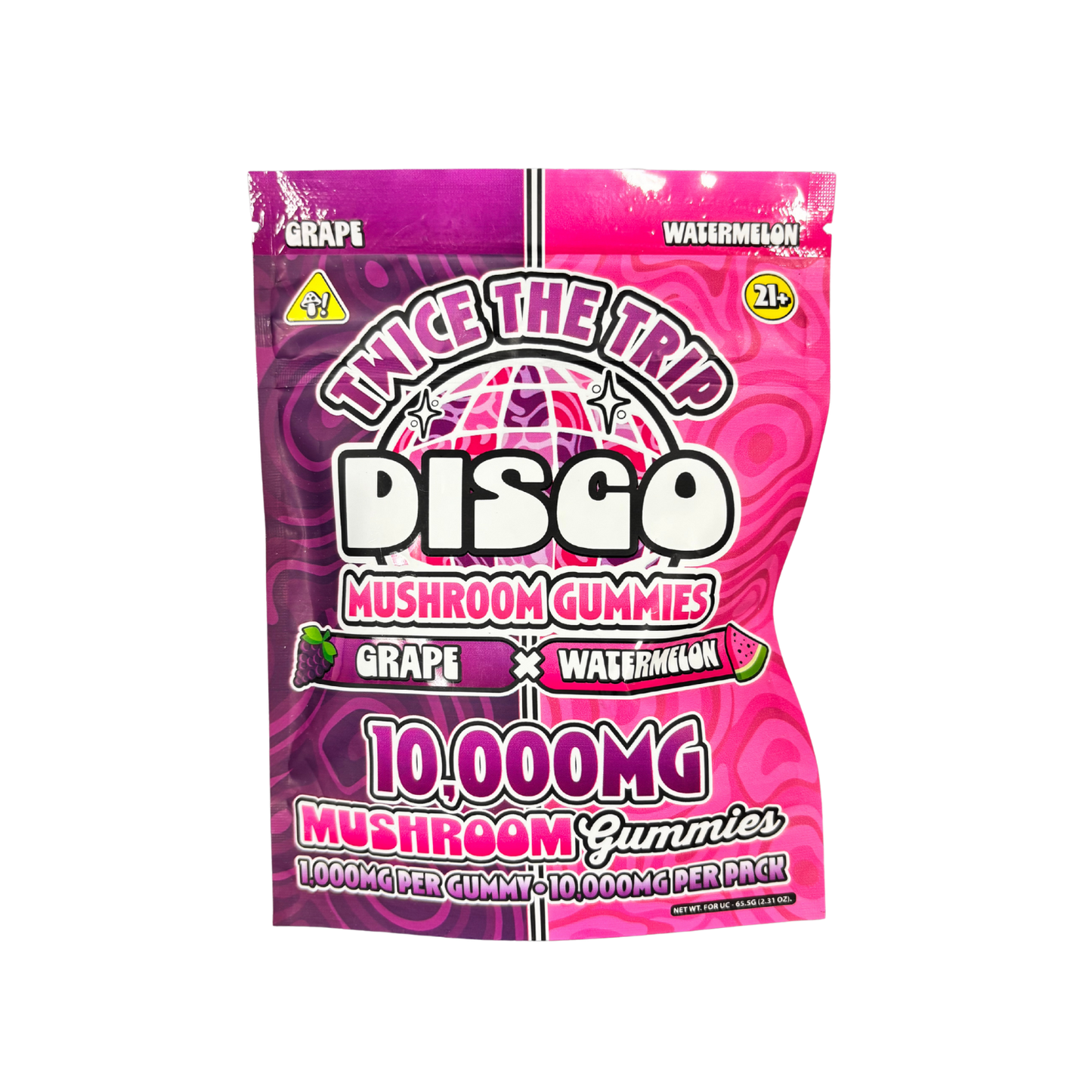 Disco Twice the Trip Mushroom Gummies 10ct (10,000MG Total)