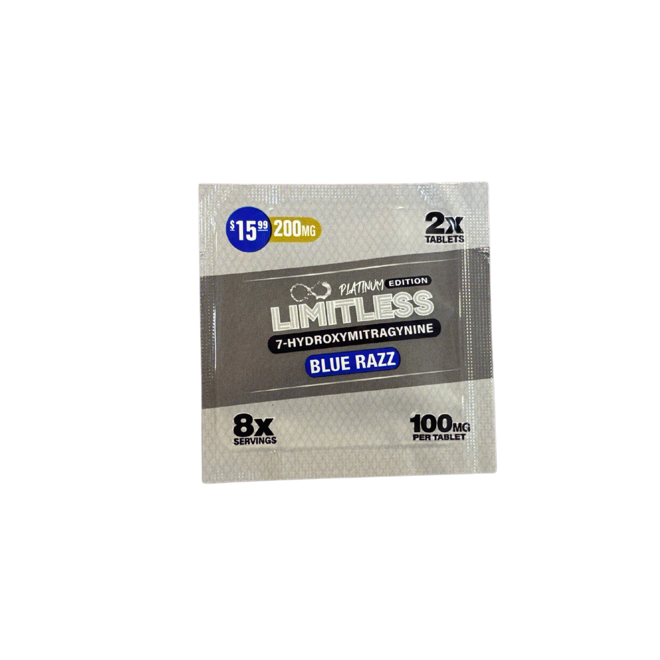 Limitless 7-Hydroxymitragynine Platinum Edition 200Mg (2x 100Mg Tablets)