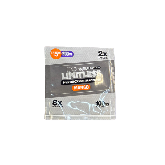 Limitless 7-Hydroxymitragynine Platinum Edition 200Mg (2x 100Mg Tablets)