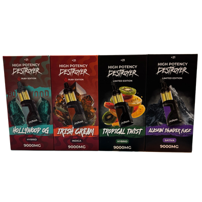 High Potency Destroyer THCA Melted Diamonds Disposable Vape 9000MG