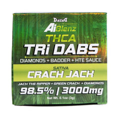 Dazed AiBlenz THCA TRi Dabs(Diamonds+Badder+HTE Sauce) 98.5% 3000mg