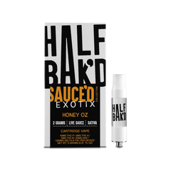 Half Bakd Sauced Exotix Live Sauce THCP 2g Cart