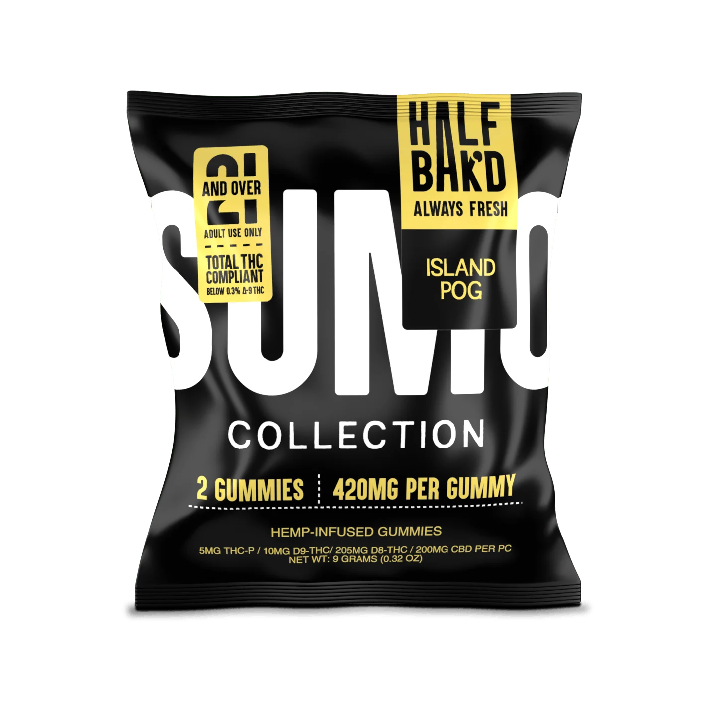 Half Bak'd SUMO Gummies 2pc x 420 mg (840MG Total)