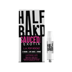 Half Bakd Sauced Exotix Live Sauce THCP 2g Cart