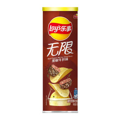 Lay’s Stax Black Pepper Rib Eye Steak Potato Chips