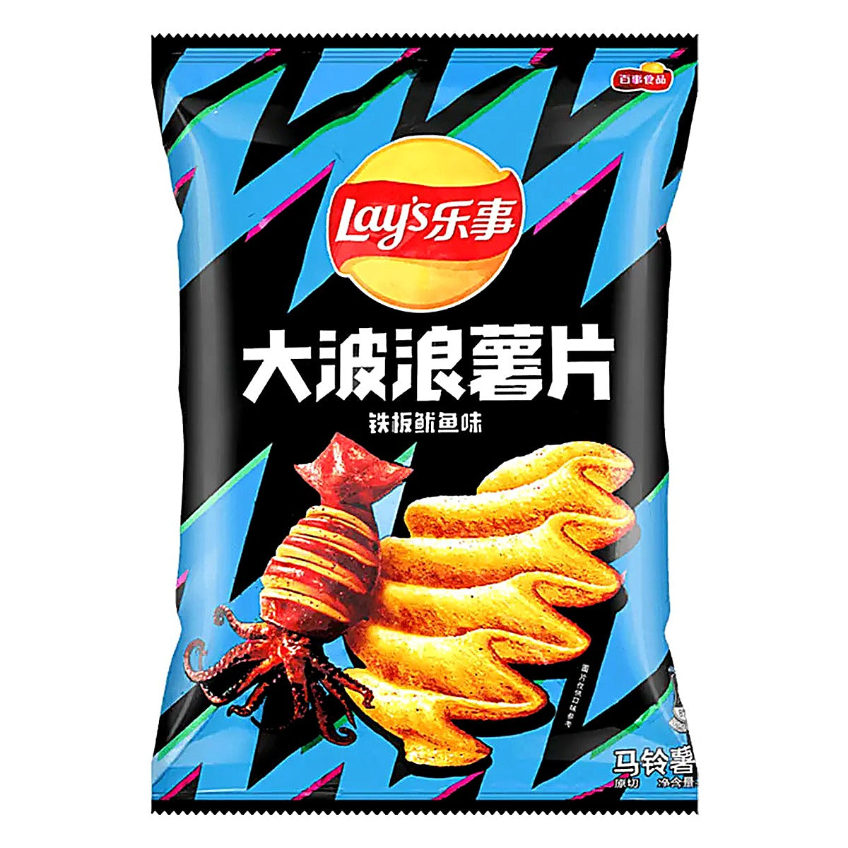 Lays Wavy Potato Chips Grilled Squid Flavor Chips - Main Image