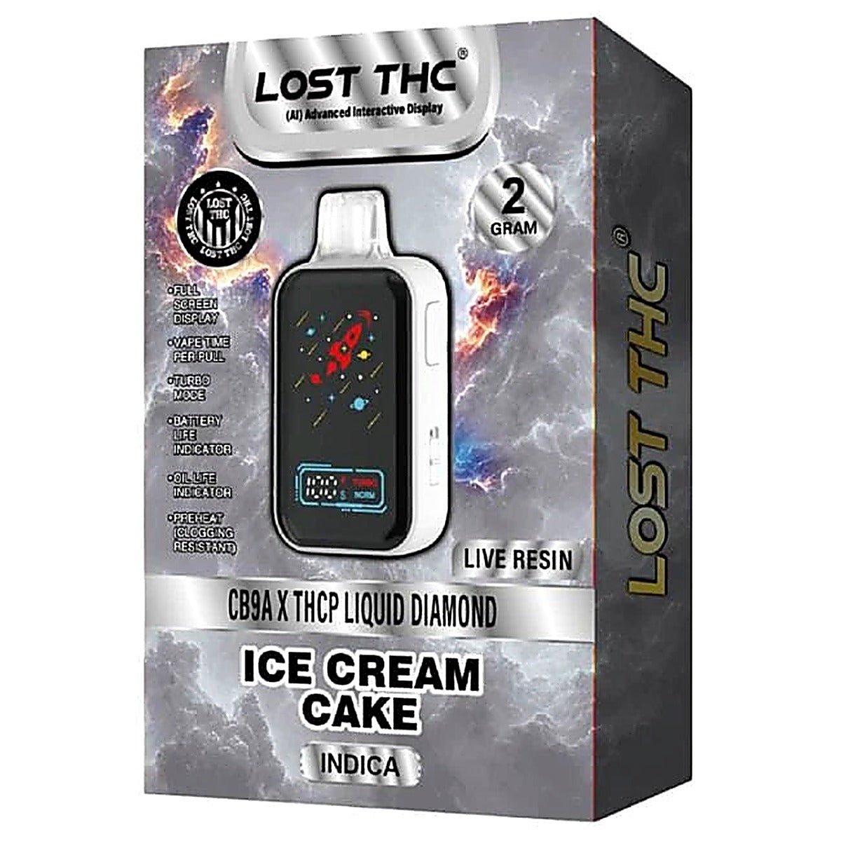 Lost THC THCP Liquid Diamond Disposable 2G - Detail View