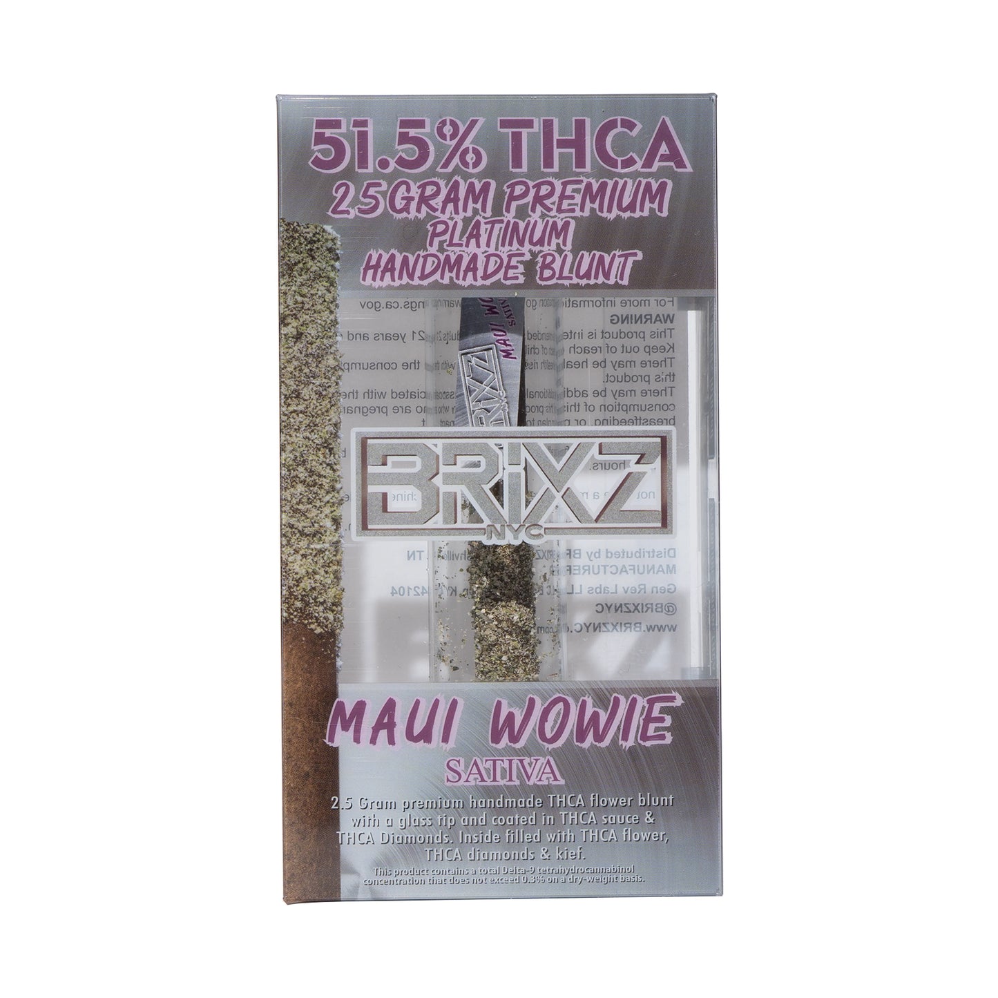 Dazed Brixz Premium Platinum THC-A Handmade Blunt 2.5G