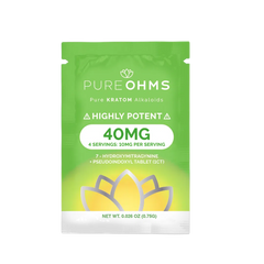 Pure OHMS Green Psuedo + 7-Hydroxymitragynine 40MG Tablet