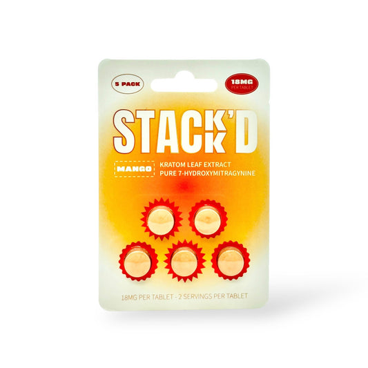 STACK’D Pure 7-Hydroxymitragynine Tablets 18mg Per Tablet