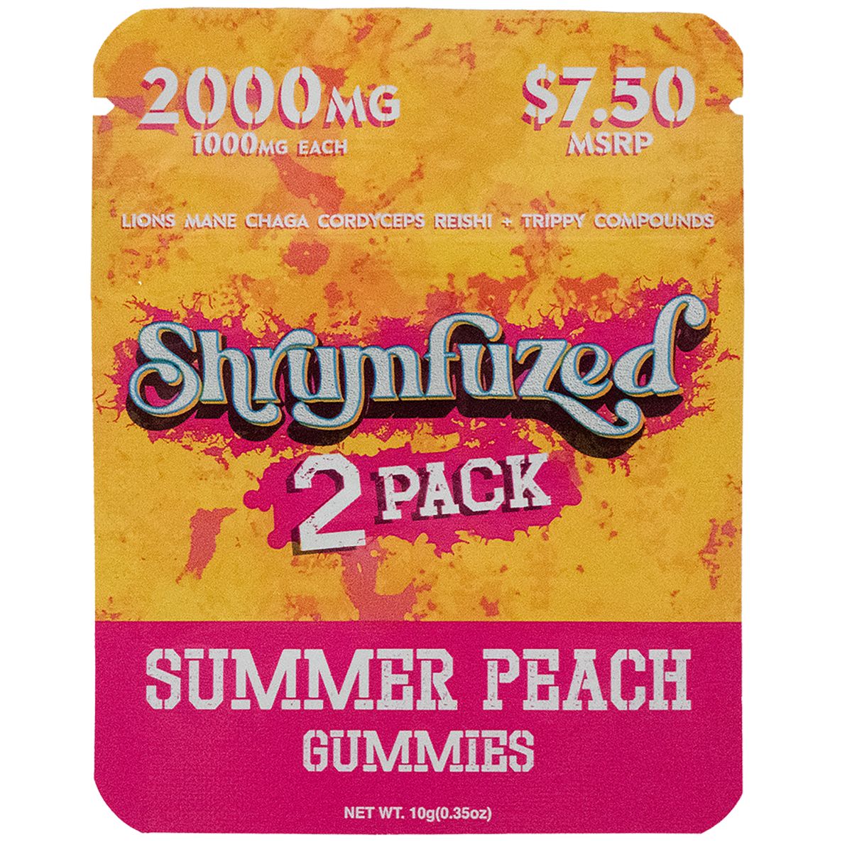 Shrumfuzed Mushroom Gummies 2pk - Summer Peach