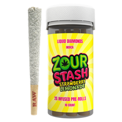 Zour Stash Liquid Diamonds 2G Infused Pre-Rolls 10 Count