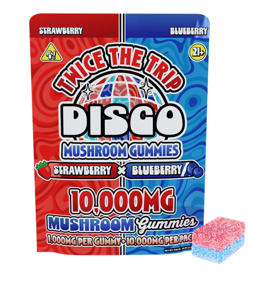 Disco Twice the Trip Mushroom Gummies 2ct (2,000MG Total)