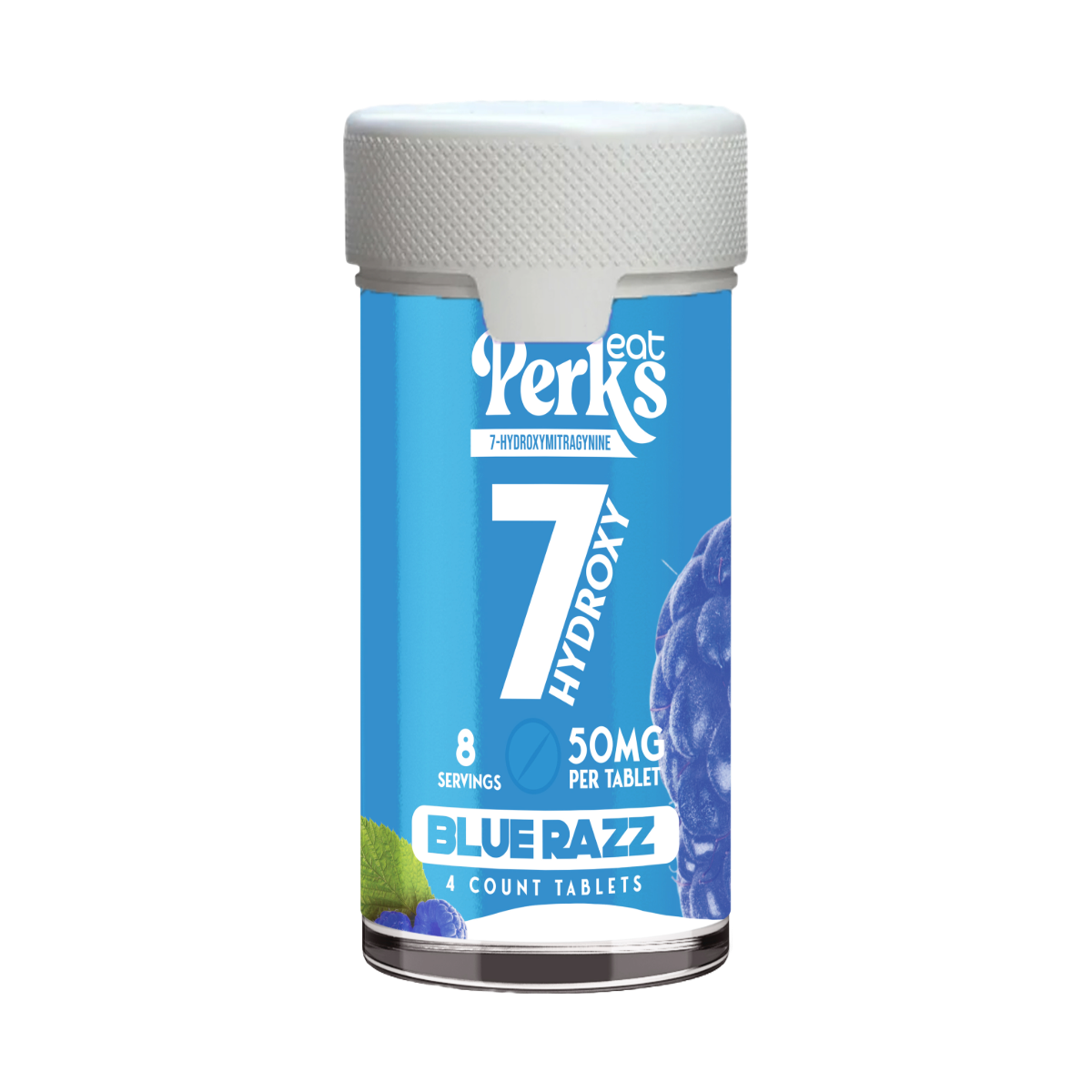 Eat Perks Kratom 4pc Tablets 50MG Per Tablet 7-Hydroxy Mitragynine