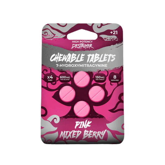 Destroyer 7-Hydroxy Chewable Tablets 4x150MG (600MG Total)