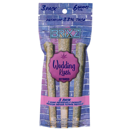 Dazed Brixz 3-Pack Premium 33% THCA Pre-Roll 6g