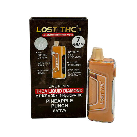 Lost THC THCA Liquid Diamonds 7 Gram Disposable