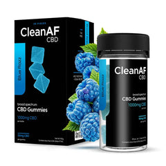 CleanAF CBD Gummies 50mg CBD per Gummy 20 Count