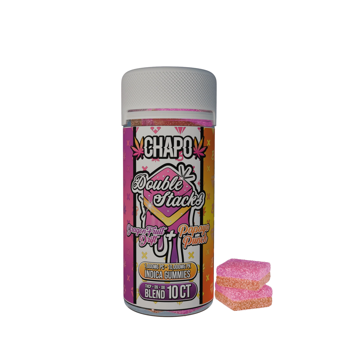 Chapo Double Stacks 10,000MG/PK Gummies (10ct)