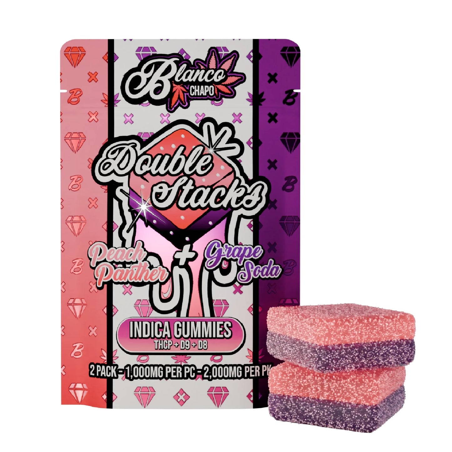 Blanco Chapo Double Stacks 2,000MG/PK Gummies