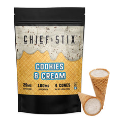 Chief Stix Delta 9 THC 25MG per Cone(4 Cones)