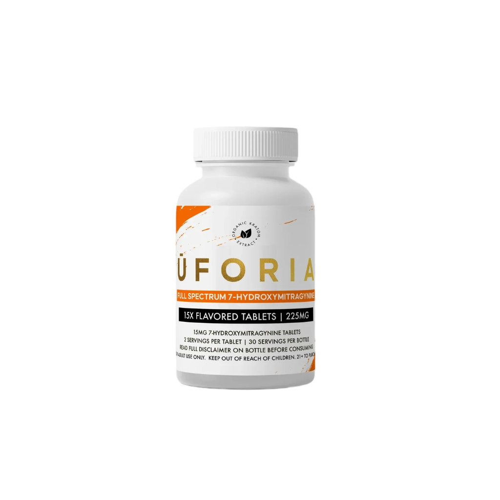 UFORIA 7-Hydroxymitragynine 15x 15mg Tablets 225mg Bottle
