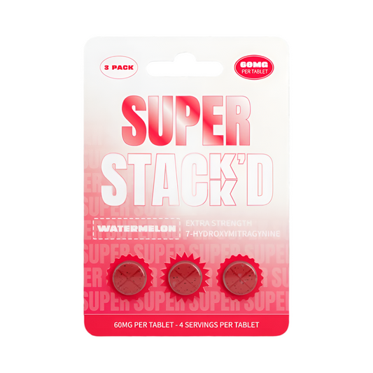 Super STACK’D 7-Hydroxymitragynine 3 Count 60MG Per Tablet