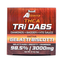 Dazed AiBlenz THCA TRi Dabs(Diamonds+Badder+HTE Sauce) 98.5% 3000mg
