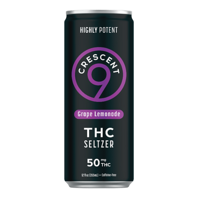 Crescent 9 Seltzer 50MG THC Infused | 12oz