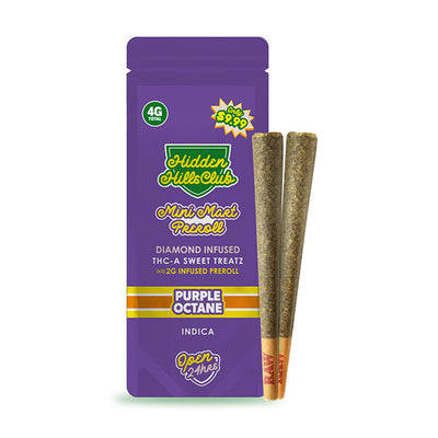Hidden Hills Mini Mart Pre-Roll Diamond Infused THC-A Pre-Rolls 2PK (4g Total)