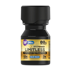 Limitless 7-Hydroxymitragynine 240MG 3x Count Gold Edition(80MG Per Tablet)