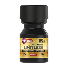 Limitless 7-Hydroxymitragynine 240MG 3x Count Gold Edition(80MG Per Tablet)