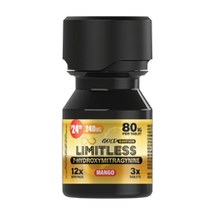 Limitless 7-Hydroxymitragynine 240MG 3x Count Gold Edition(80MG Per Tablet)