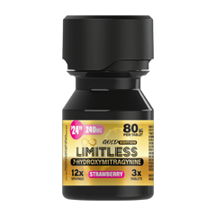 Limitless 7-Hydroxymitragynine 240MG 3x Count Gold Edition(80MG Per Tablet)