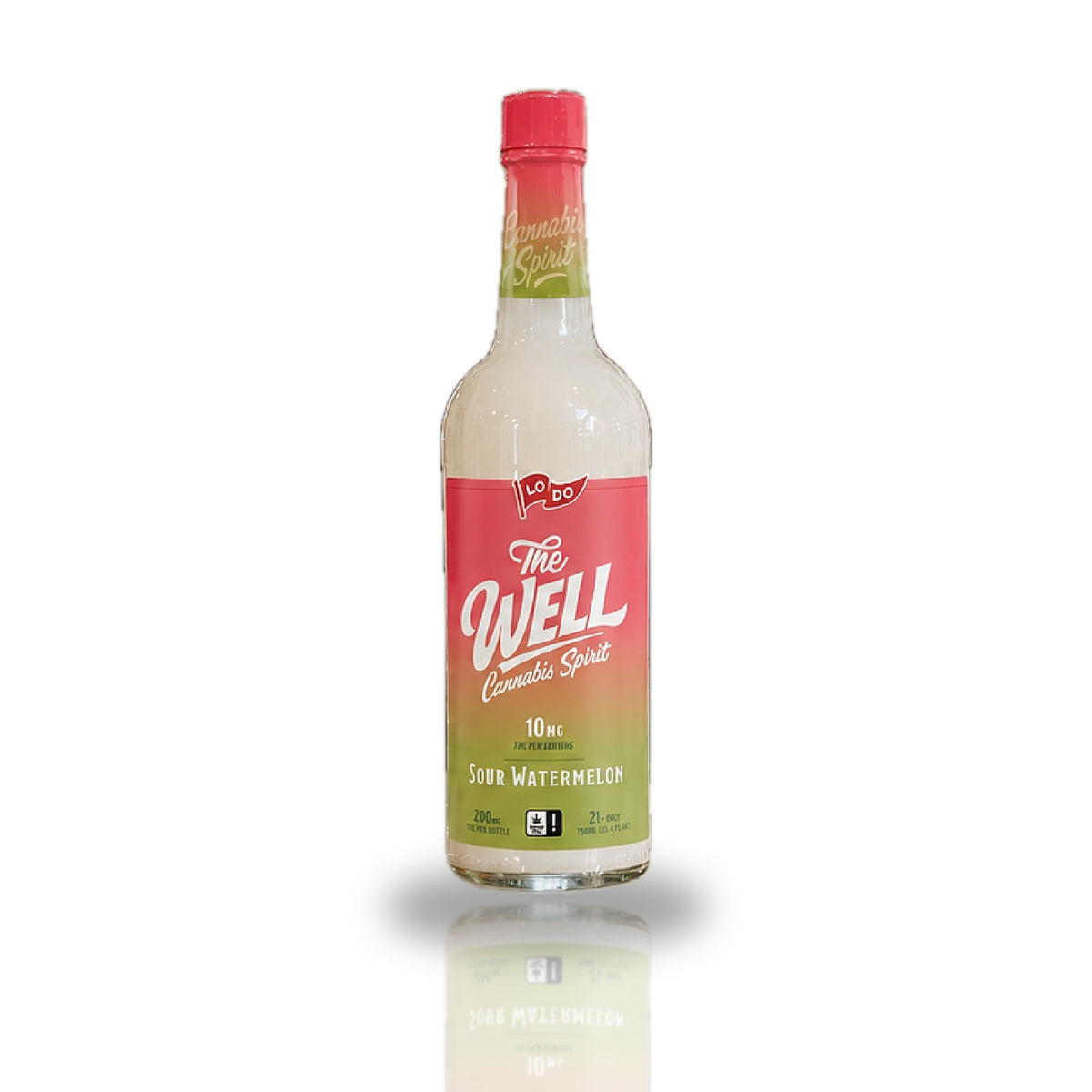 LoDo The Well Cannabis Spirit Sour Watermelon 200MG THC | 750mL