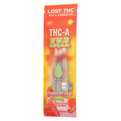 Lost THC THC-A VVS Sugar Infused with Diamond Prerolls 3x1.65G Prerolls(4.95 Grams)