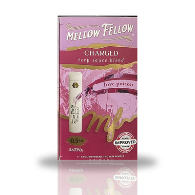 Mellow Fellow 0.5ML Terp Sauce Blend Disposable Vape - Love Potion (Sativa / Charged)