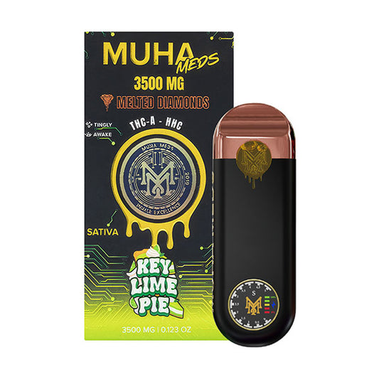 Muha Meds Gen3 Melted Diamonds Disposable 3.5G (THCA-HHC) - Detail View